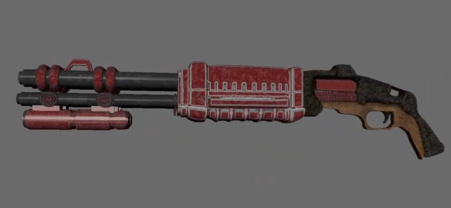 Pump action shotgun